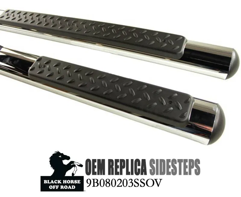 9B080203SSOV – BLACK HORSE Nerf Bar, 4 Inch Diameter Polished Stainless Steel - view 3